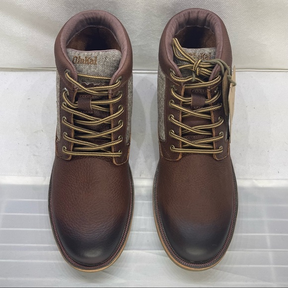 Olukai Waterproof Boots Brown leather Men’s Size 8 - Picture 7 of 12